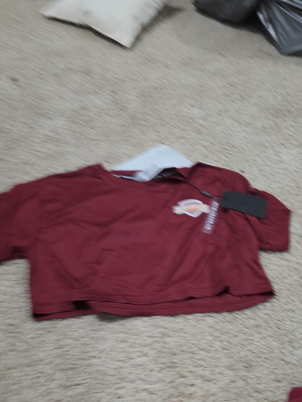 Alphalete Varsity Crop- Crimson